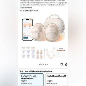 eufy Security Breast Pump S1 Pro - Cream